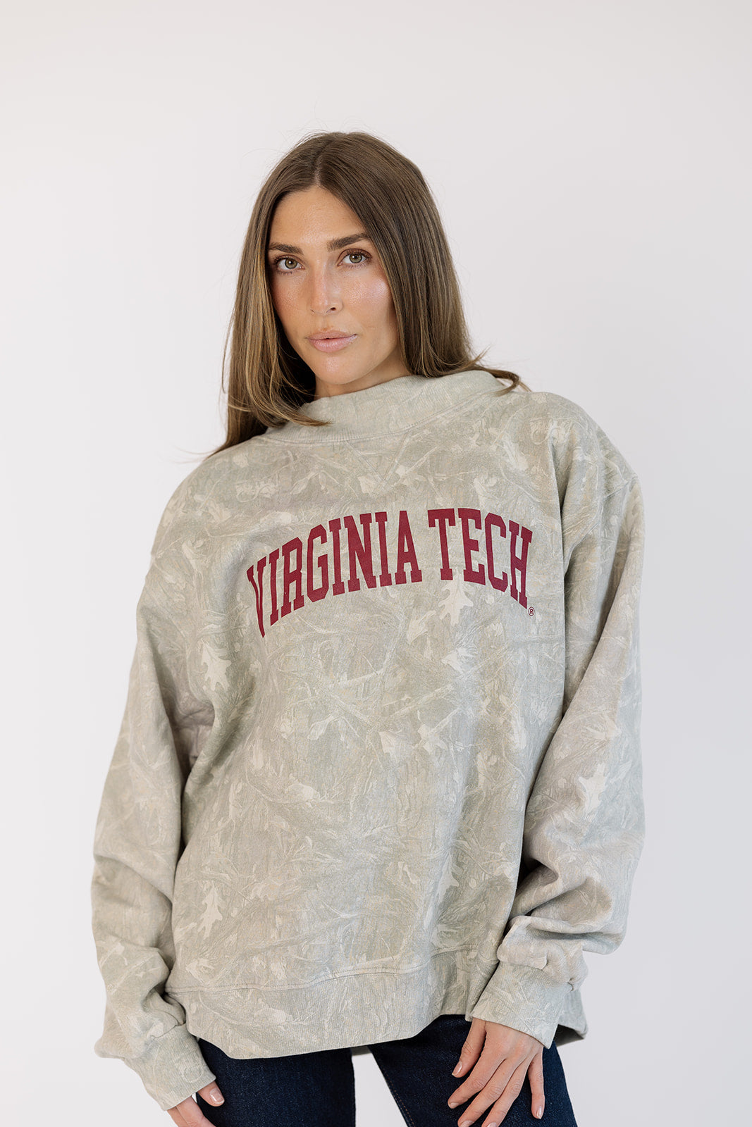 Virginia Tech Mock Neck in Camo