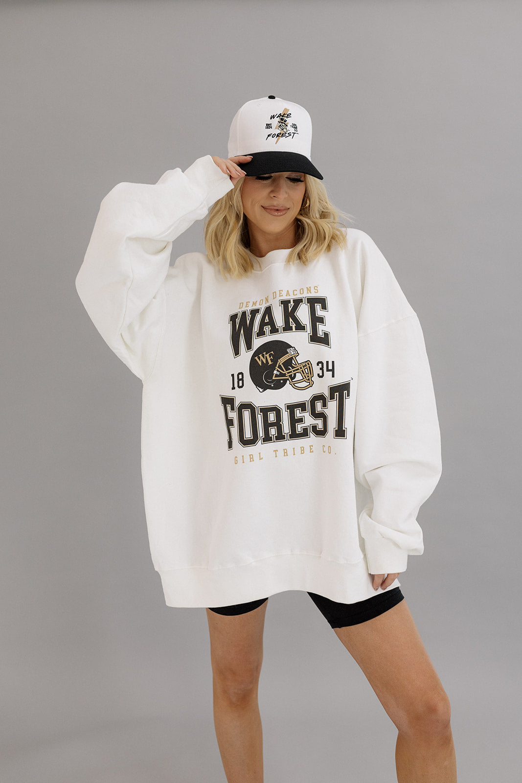 Wake Forest University: WF Lightning Bolt Two Toned Hat