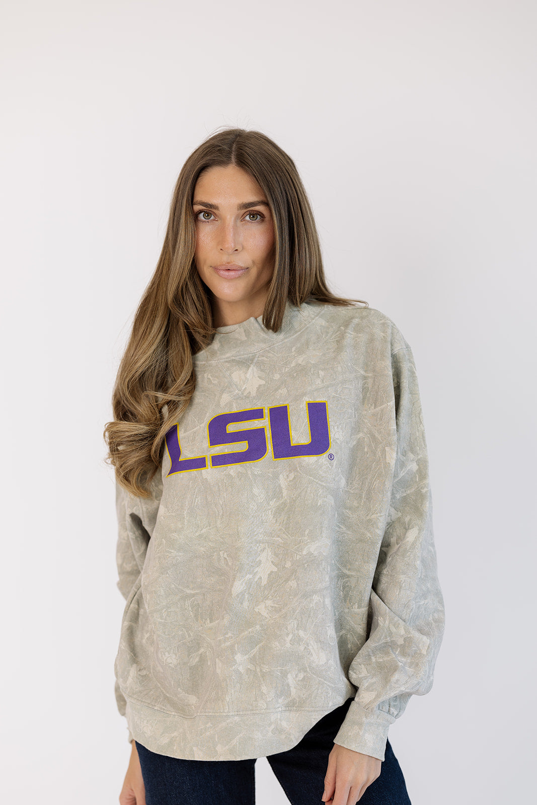 LSU Mock Neck in Camo