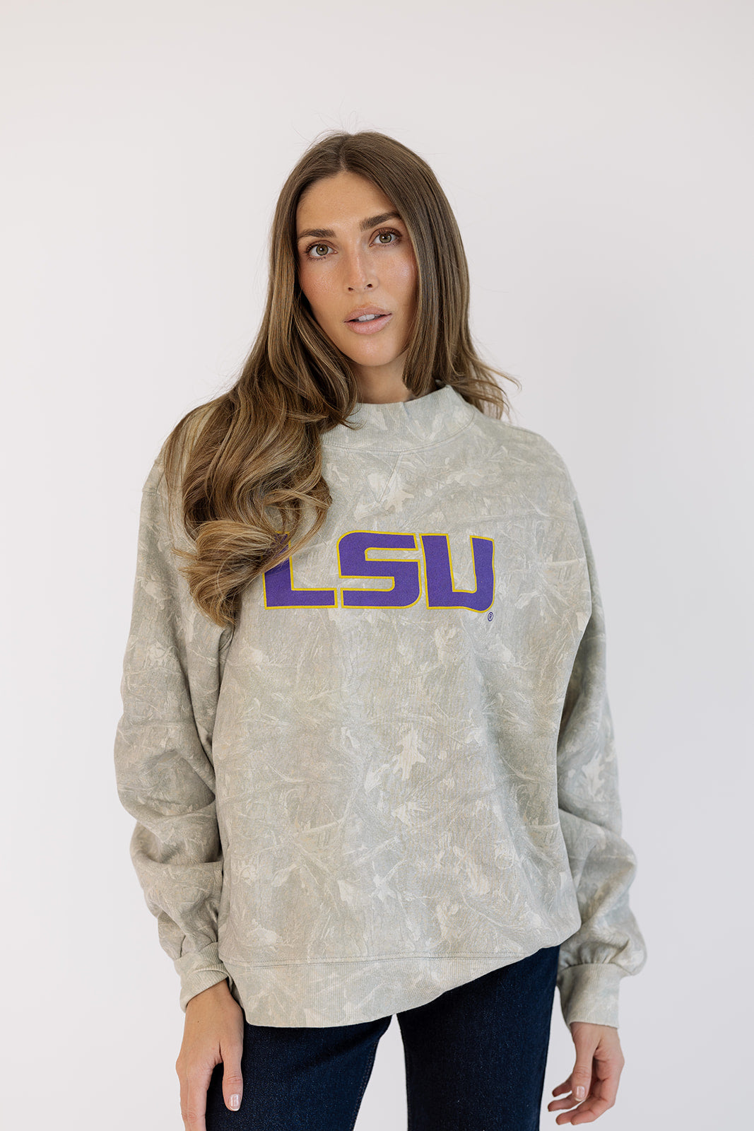 LSU Mock Neck in Camo