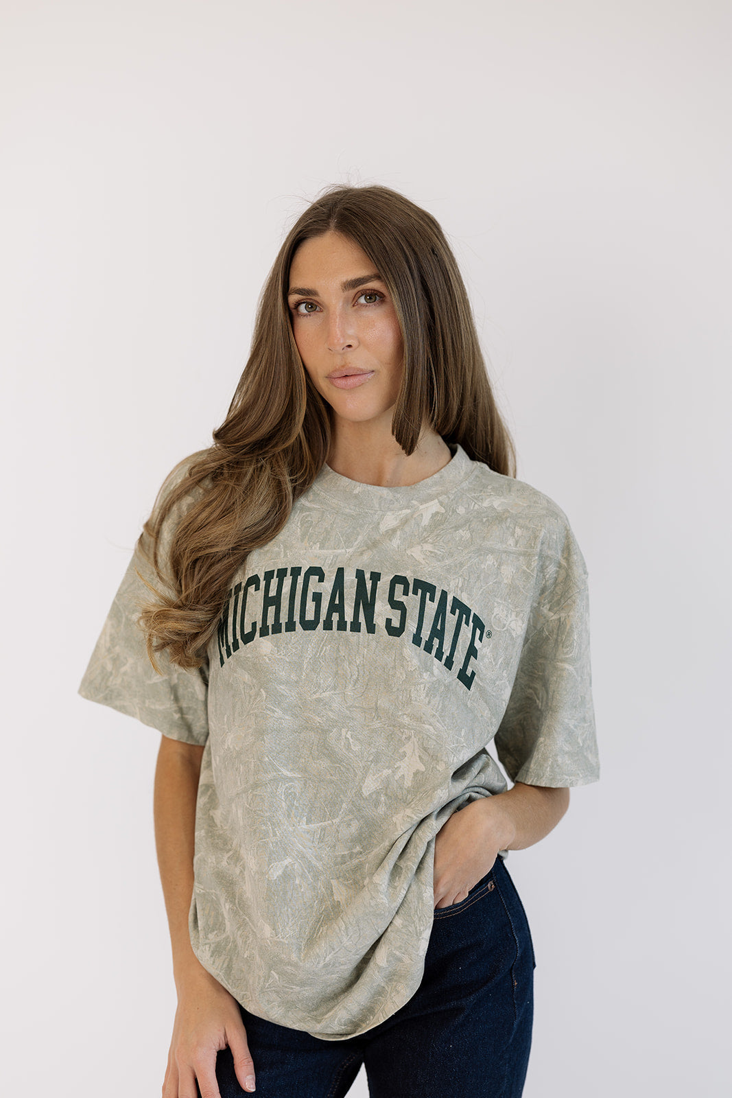 Michigan State Every Day Tee in Camo