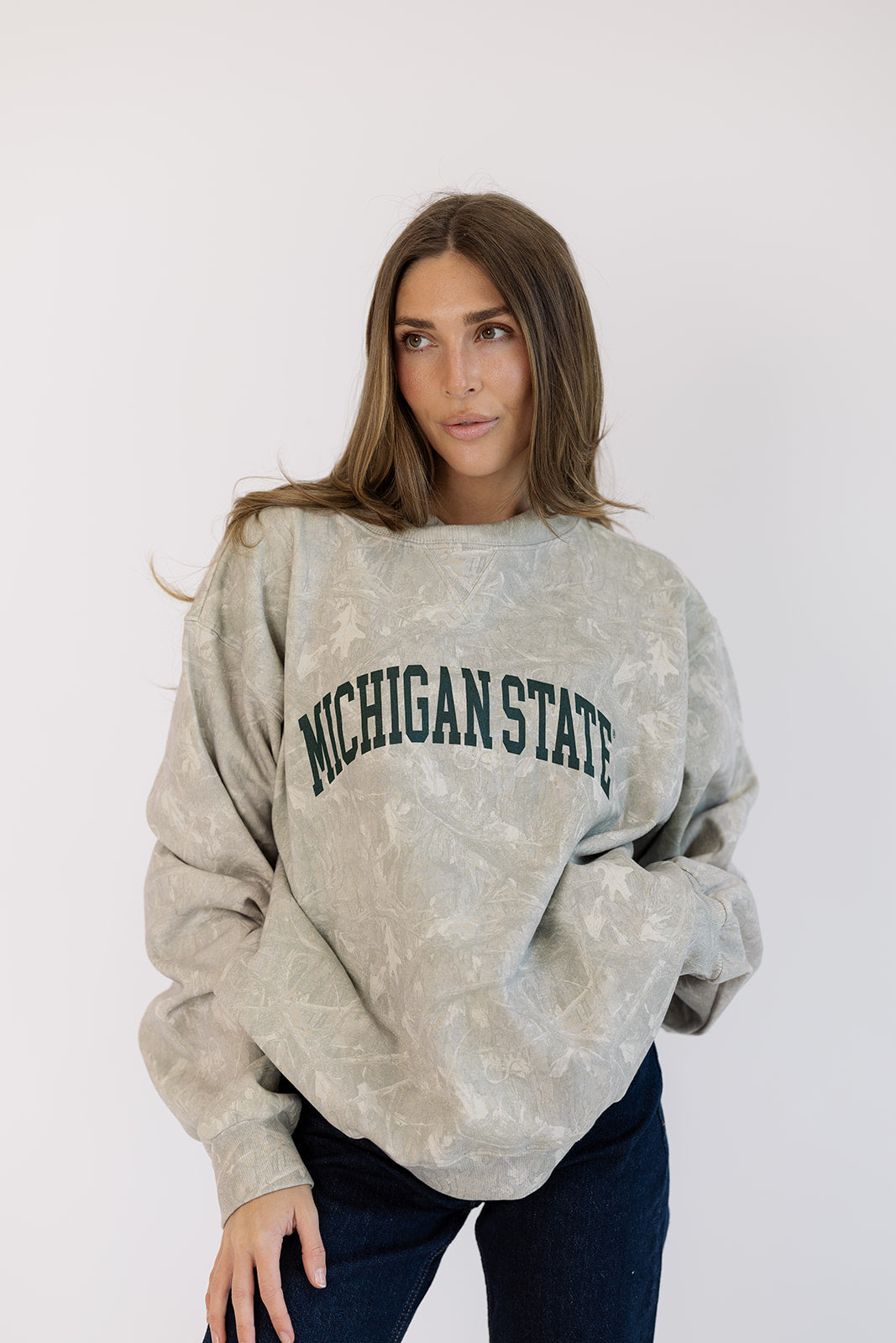 Michigan State University Mock Neck in Camo