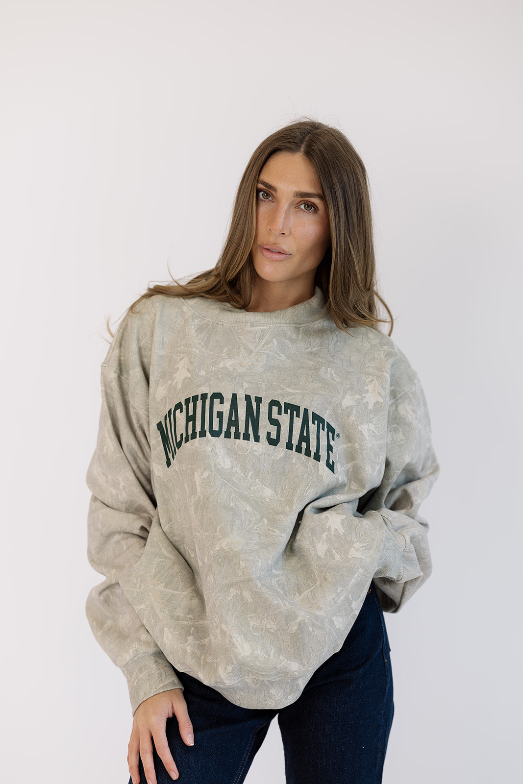 Michigan State University Mock Neck in Camo