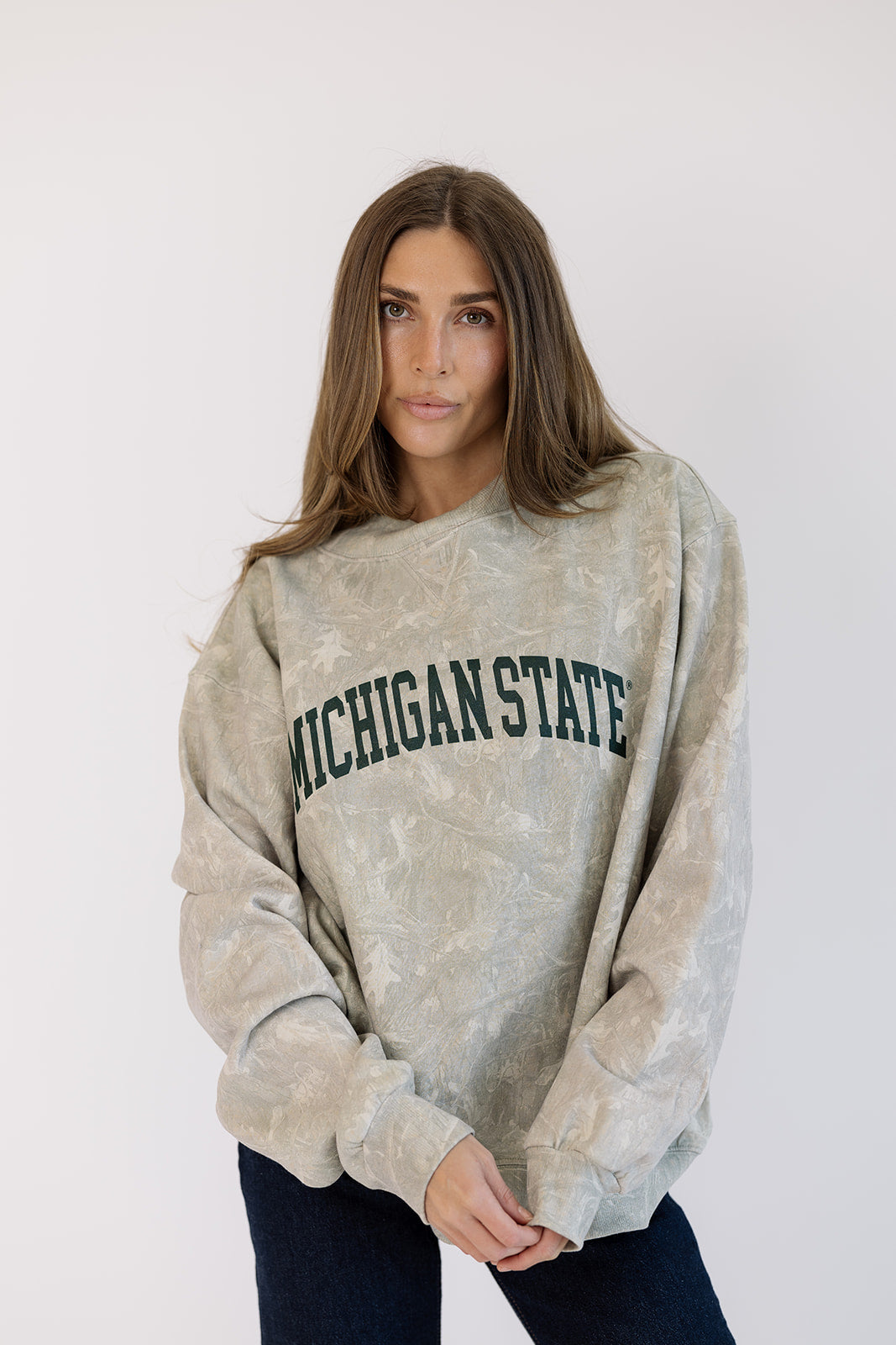 Michigan State University Mock Neck in Camo