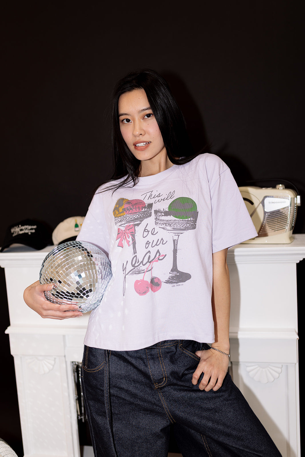 This Will Be Our Year Cropped Tee in Lilac