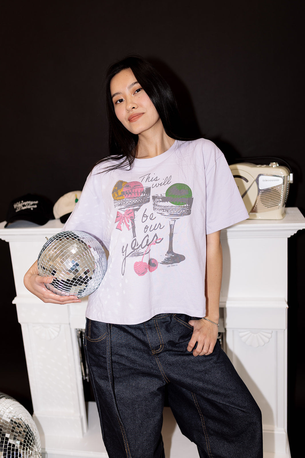 This Will Be Our Year Cropped Tee in Lilac