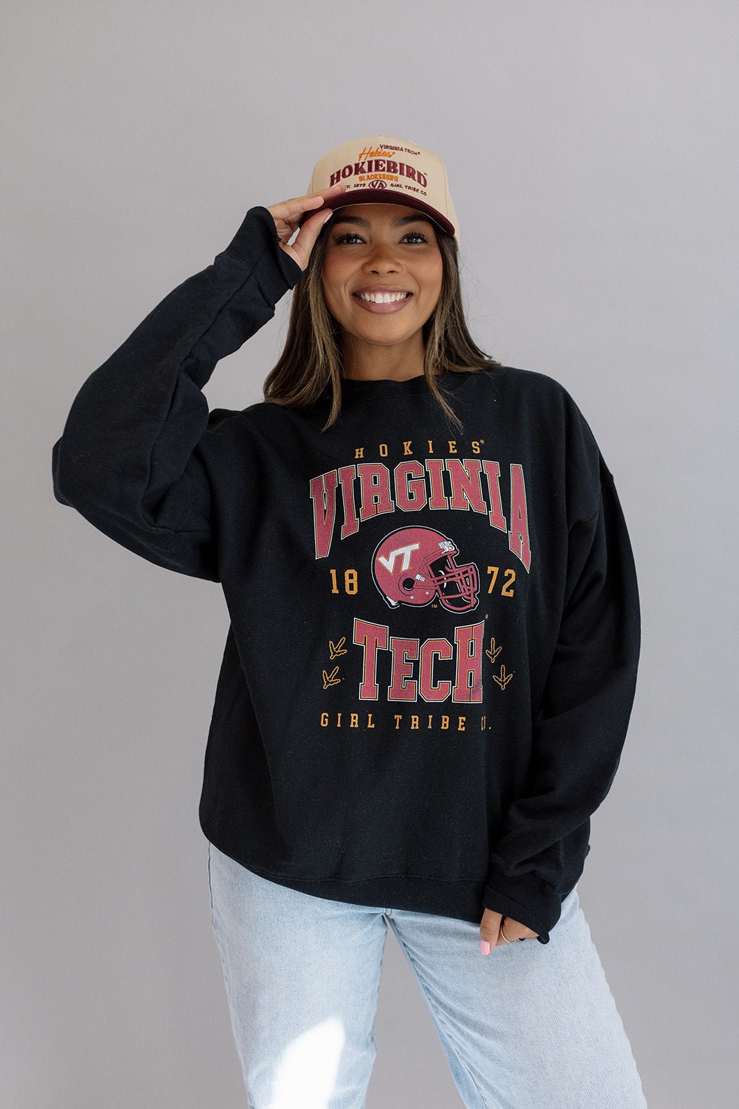 Virginia Tech: Vintage Hokiebird Two Toned Hat