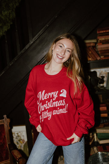 Merry Christmas Ya Filthy Animal! Sweatshirt