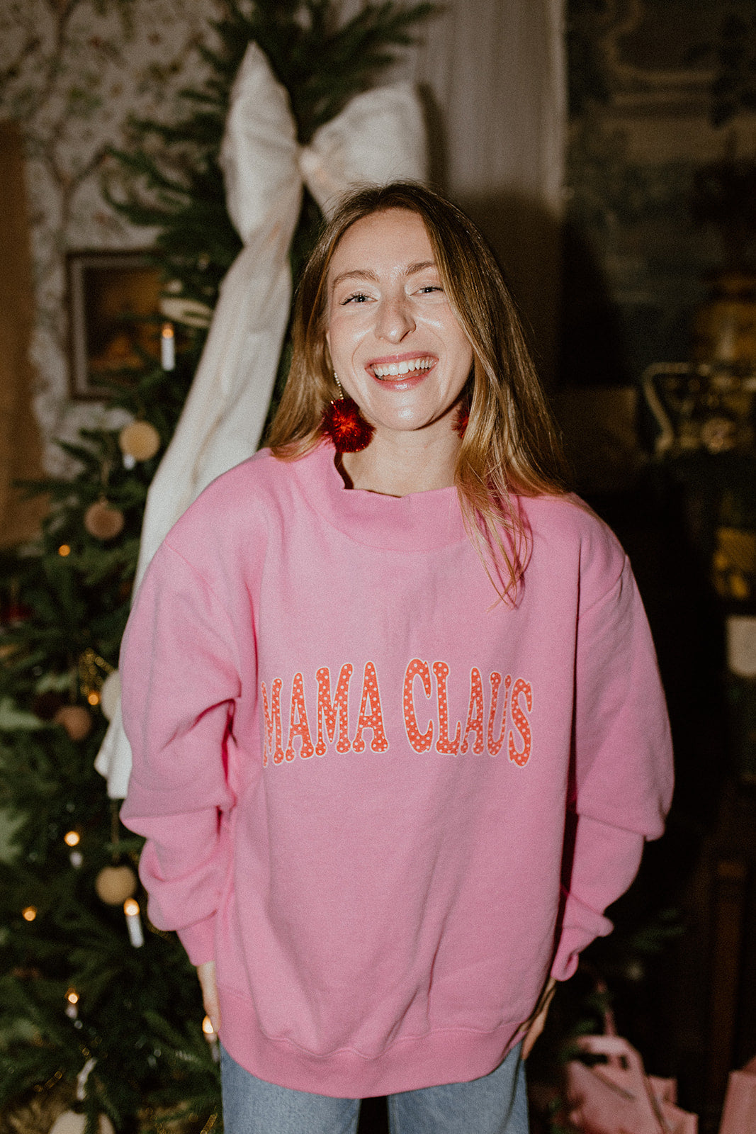 Mama Claus Mock Neck