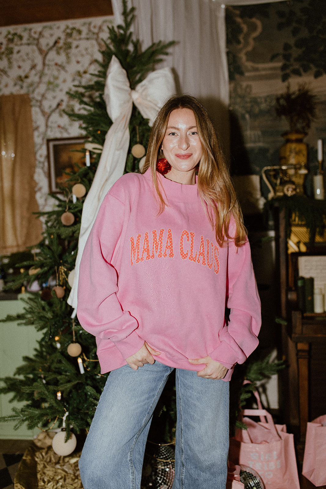 Mama Claus Mock Neck