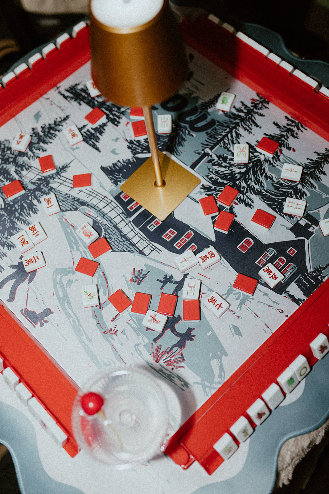 Let It Snow Mahjong Mat