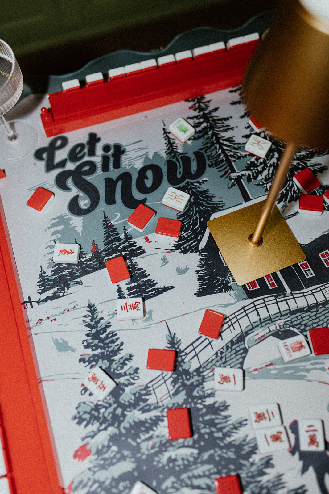 Let It Snow Mahjong Mat