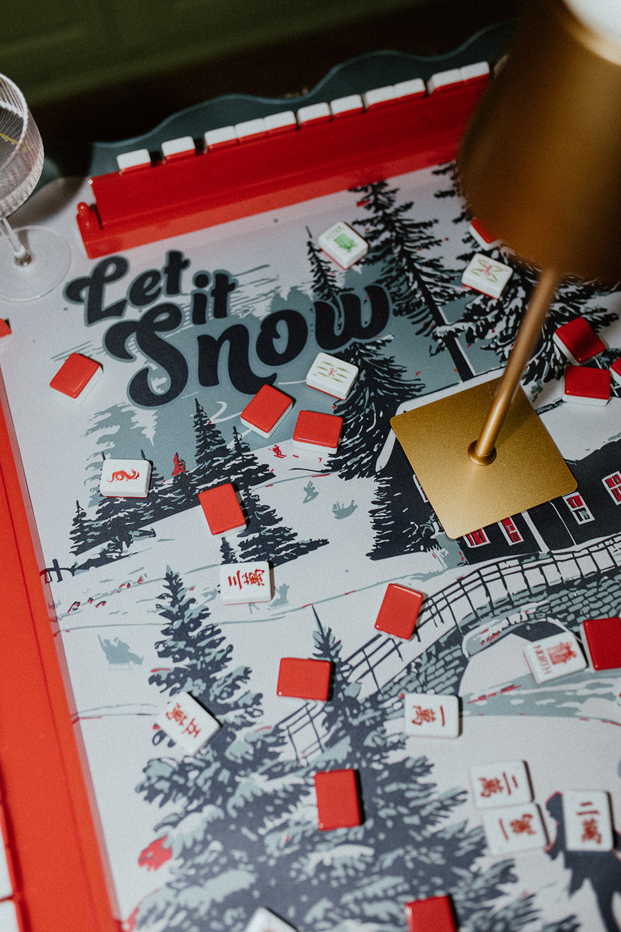 Let It Snow Mahjong Mat