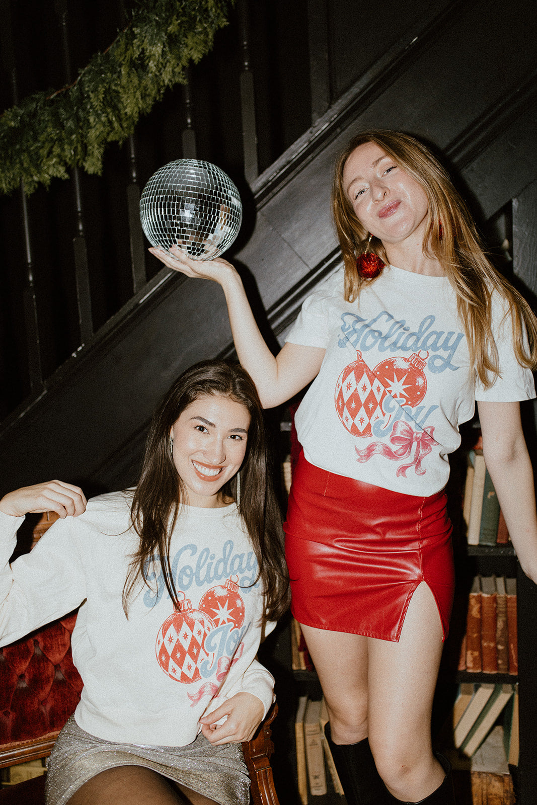 Holiday Joy Women's Cropped Tee