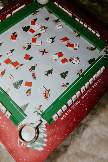 Snow Day Christmas Mahjong Mat