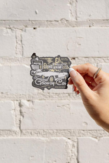 Getaway Car Motel Sticker