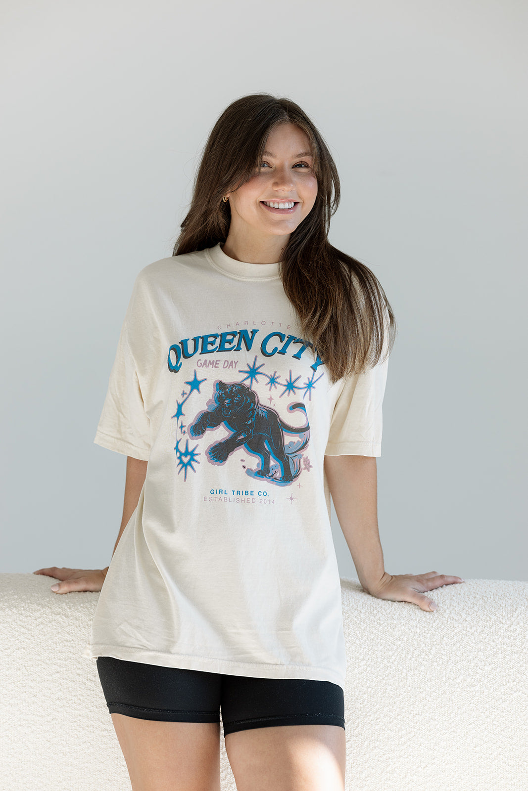 Queen City Game Day Panther Tee 