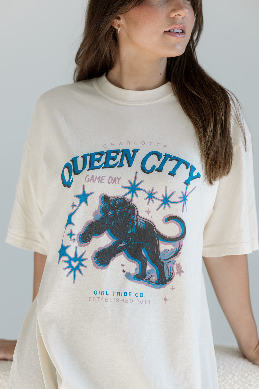 Queen City Game Day Panther Tee 
