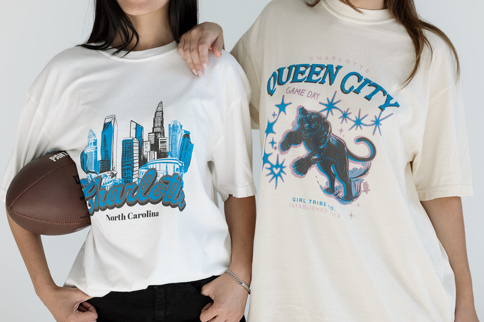 Queen City Game Day Panther Tee 