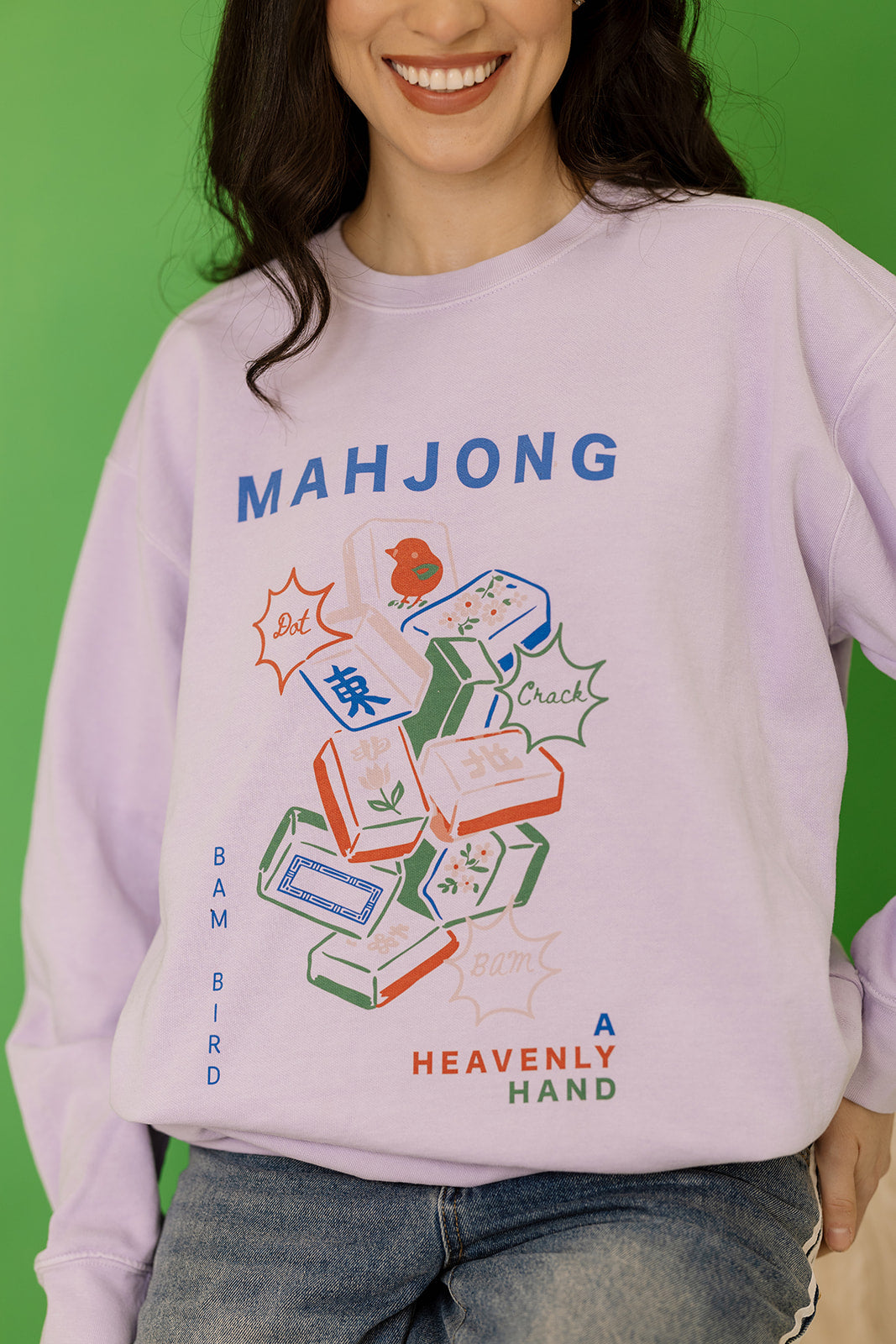Mahjong Sweatshirt in Lavender – Girl Tribe Co.