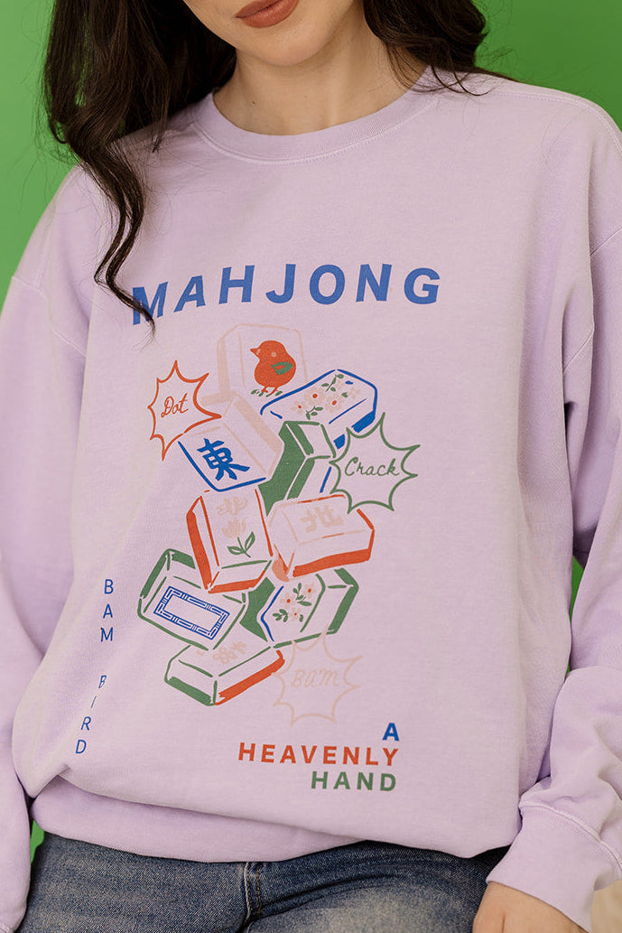 Mahjong Sweatshirt in Lavender