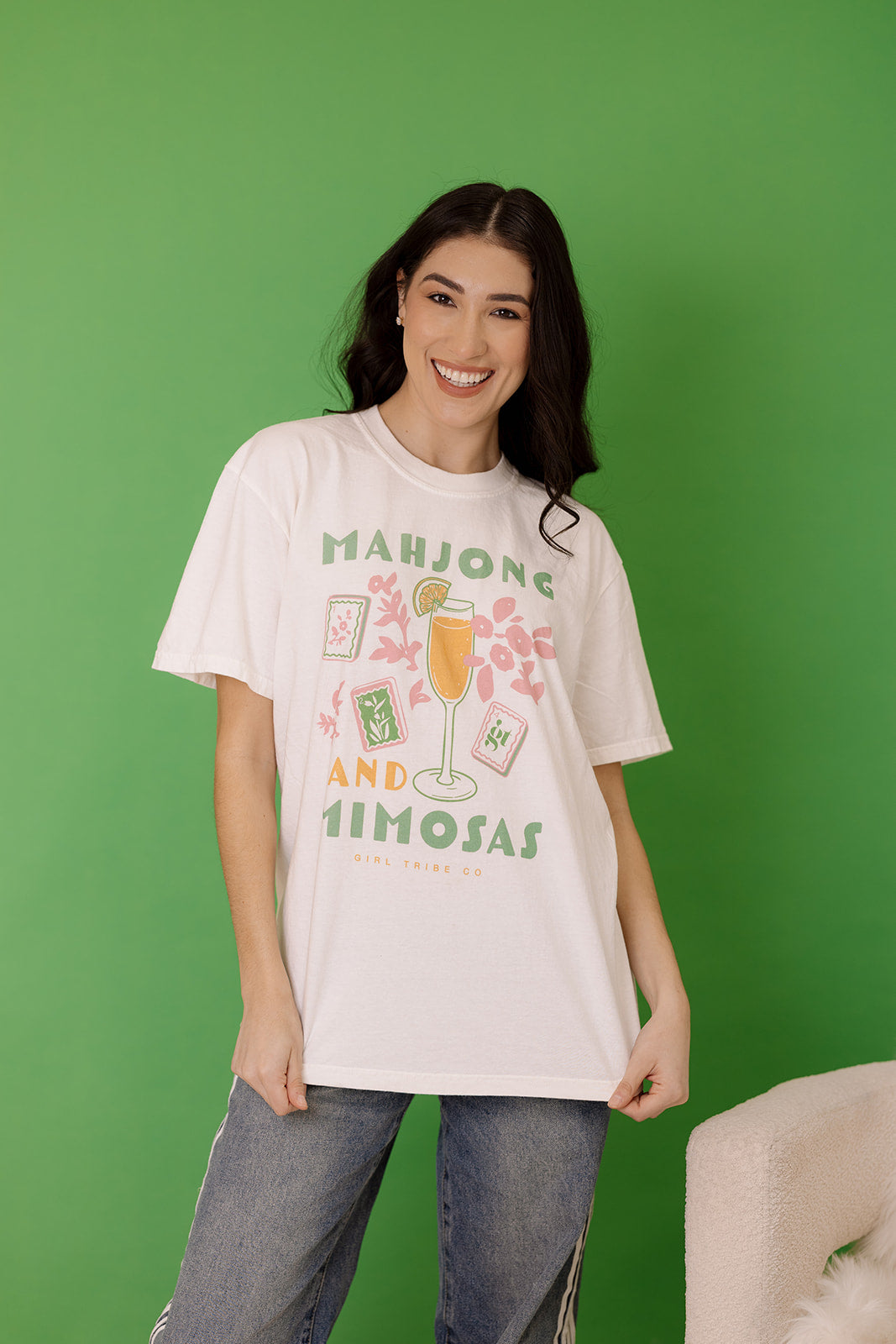 Mahjong and Mimosas Tee