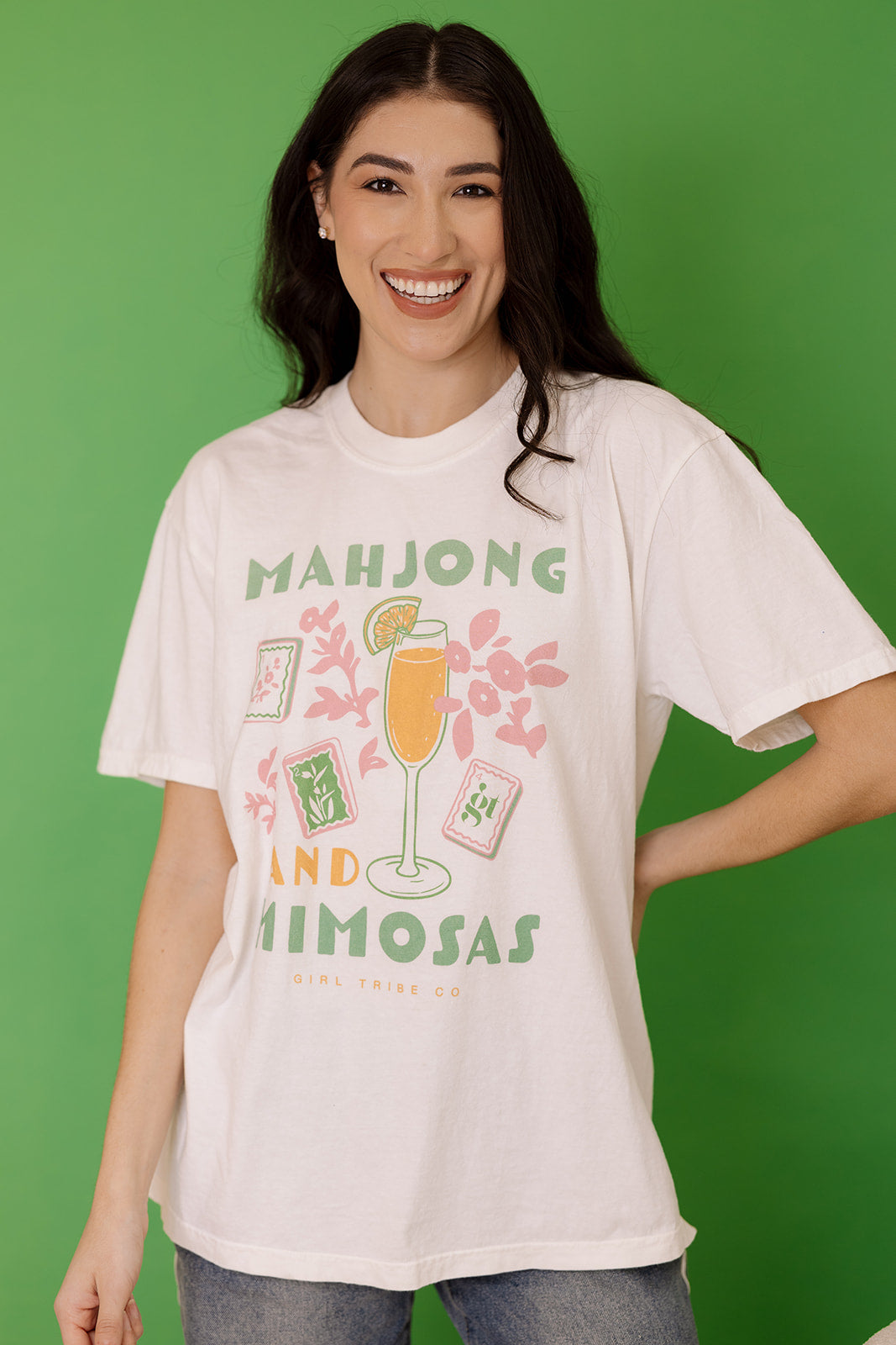 Mahjong and Mimosas Tee