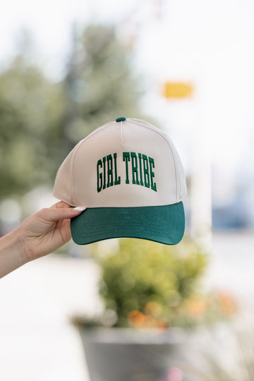 Girl Tribe Hat in Two Toned Green