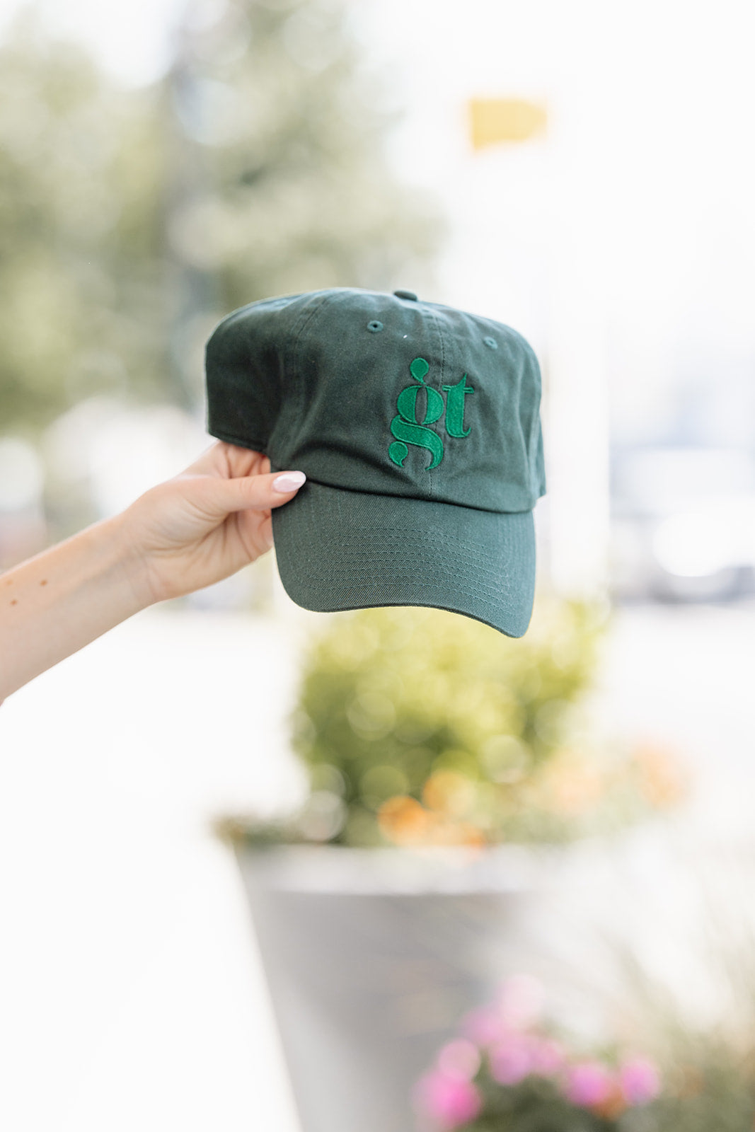 Girl Tribe Logo Hat in Hunter Green
