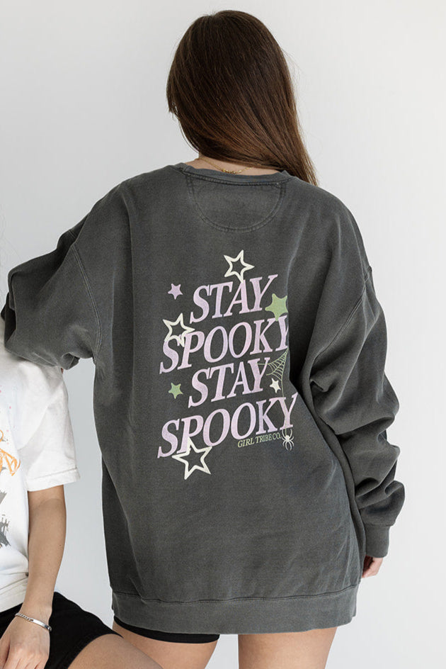 Stay Spooky Sweatshirt in Pepper