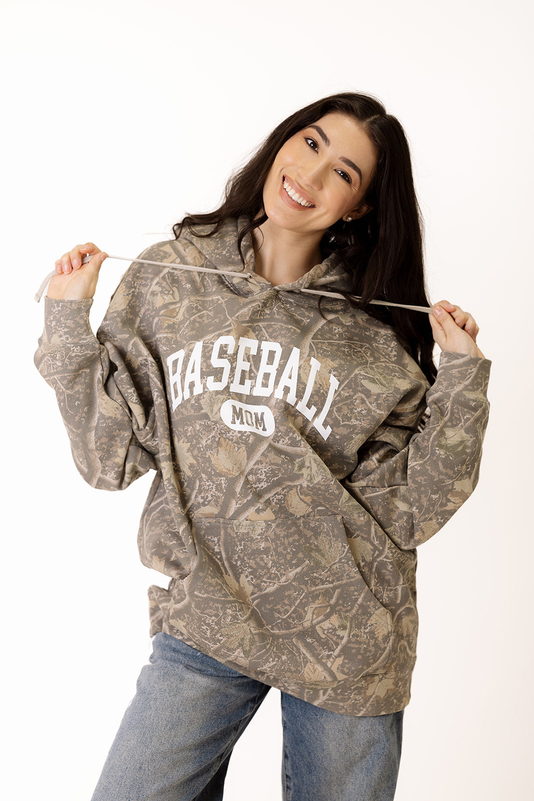 Baseball Mom Deadwood Camo Hoodie Sweatshirt