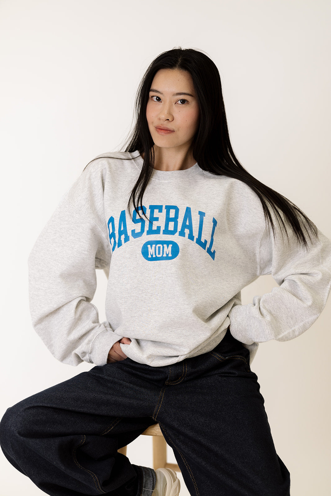 Baseball Mom Crewneck Sweatshirt