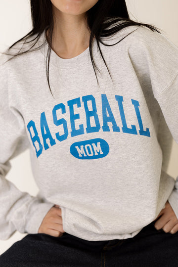 Baseball Mom Crewneck Sweatshirt