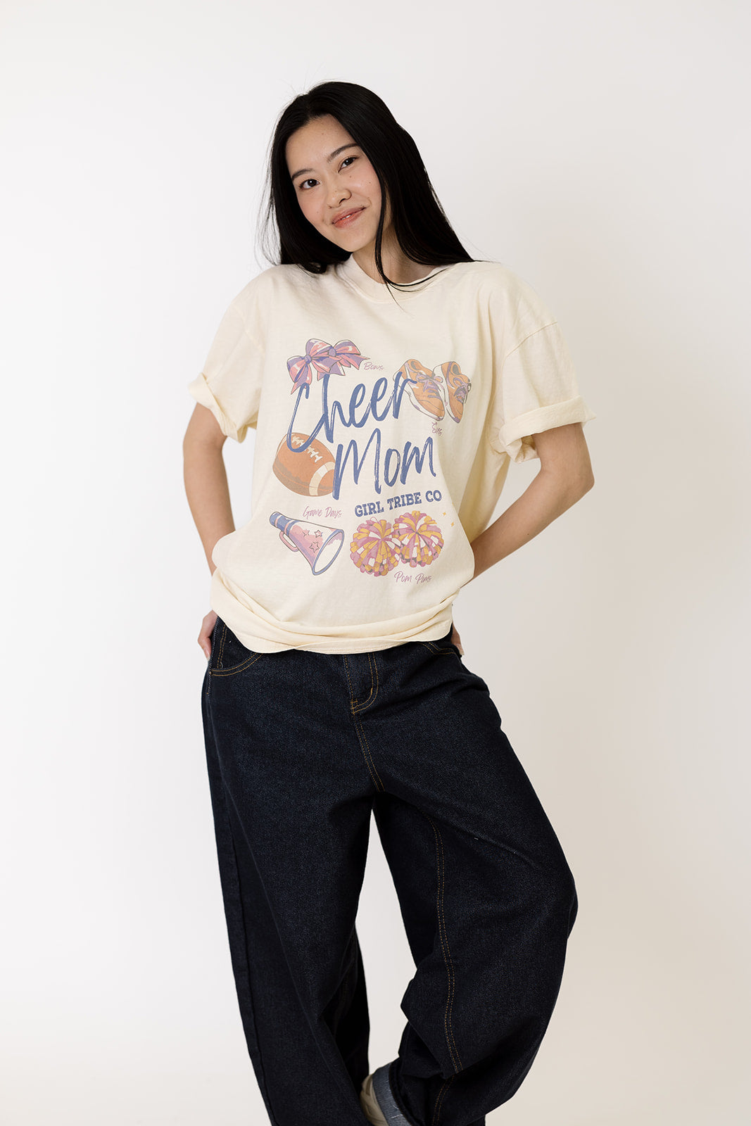 Cheer Mom Icons Tee
