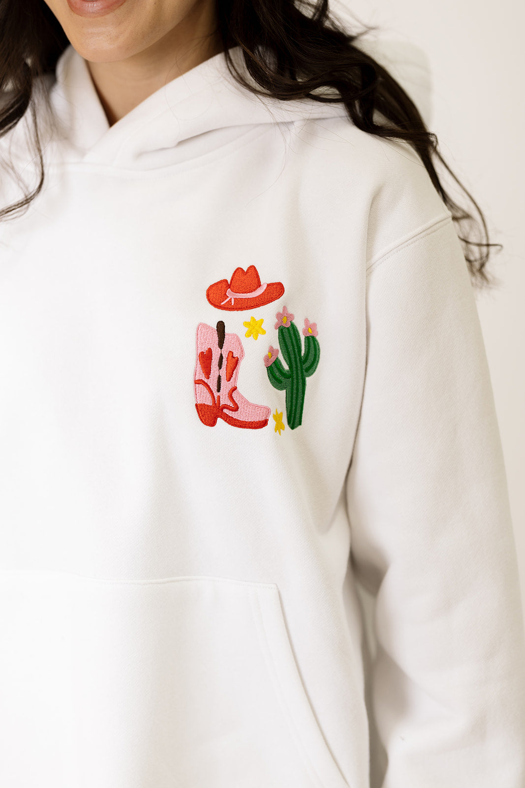 Girl Tribe Co Embroidered Funky Cowgirl Hoodie