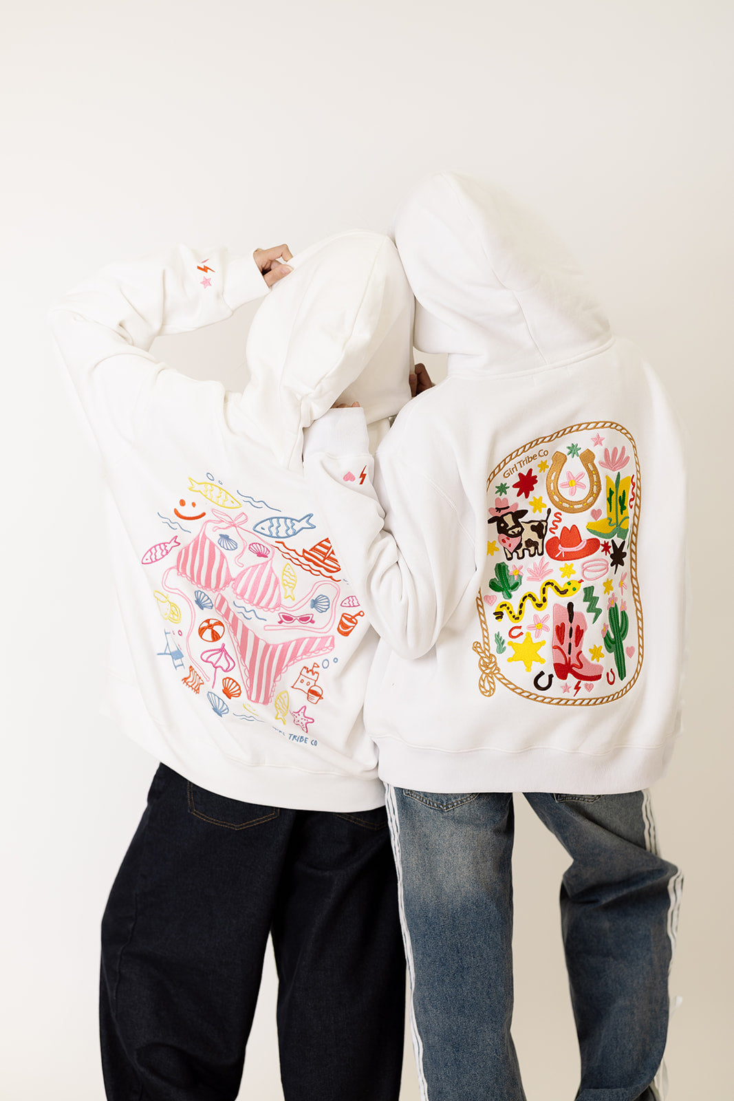 Girl Tribe Co Embroidered Bikini Summer Hoodie