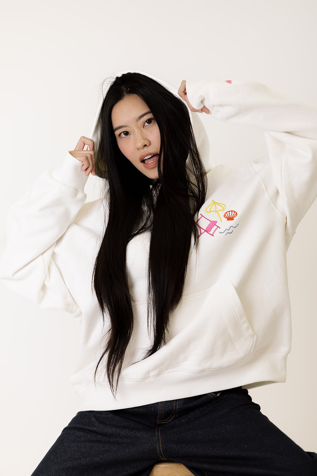 Girl Tribe Co Embroidered Bikini Summer Hoodie