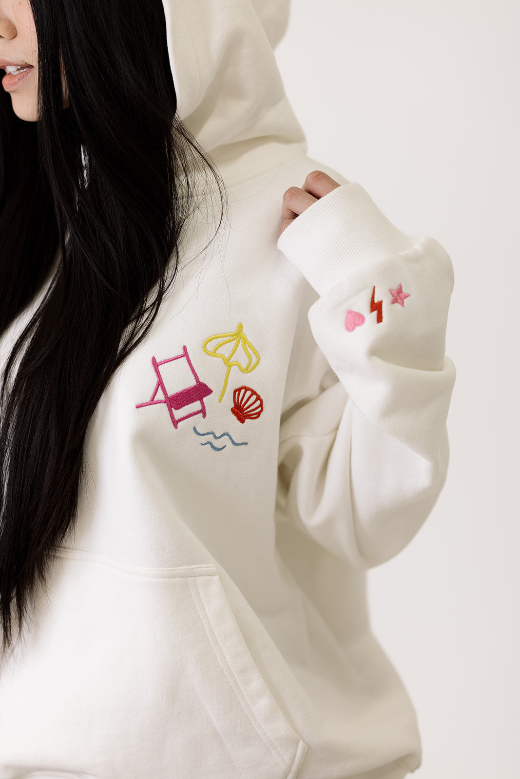 Girl Tribe Co Embroidered Bikini Summer Hoodie