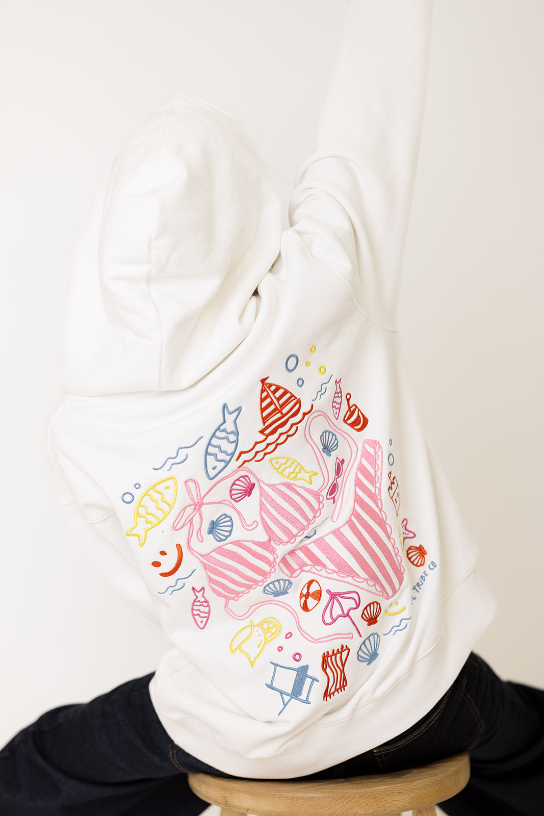 Girl Tribe Co Embroidered Bikini Summer Hoodie