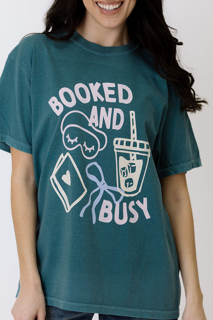 Booked and Busy booktok tee