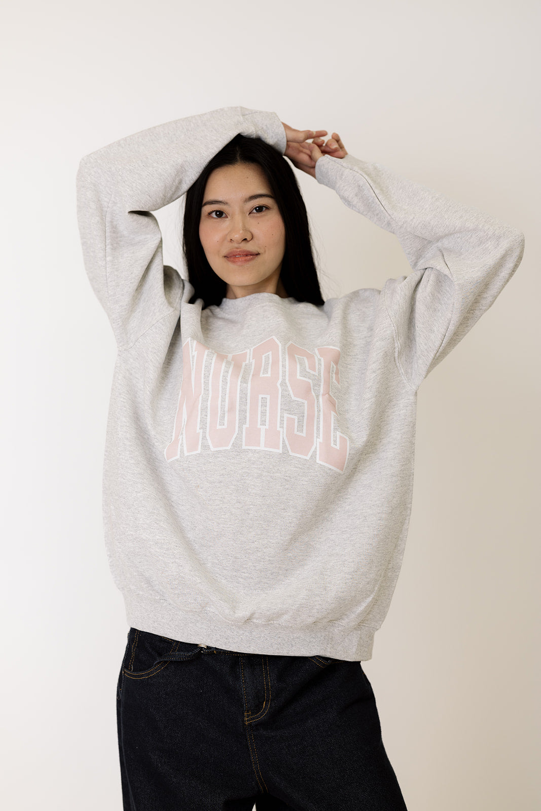 Nurse Block Sweatshirt in Ash