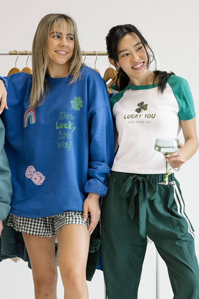 Lucky You Baby Tee - Girl Tribe Co. St Patrick's Day Collection