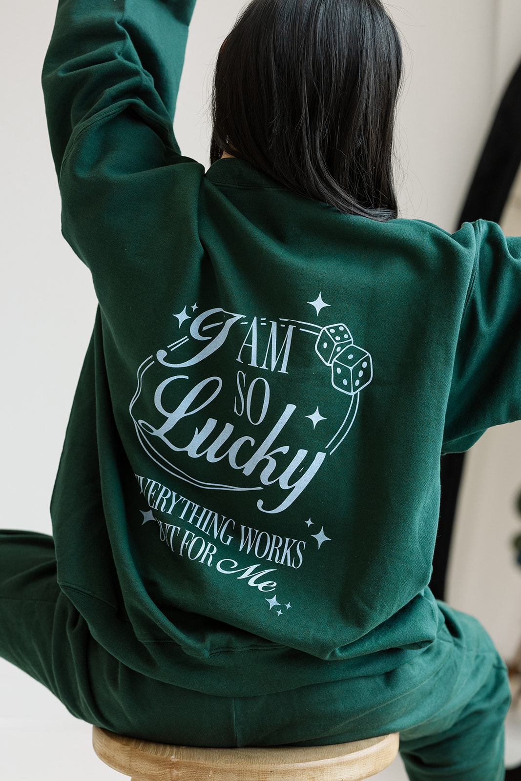 I Am So Lucky Sweatshirt - Girl Tribe Co. St Patrick's Day Collection