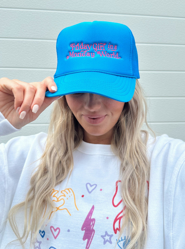 Friday Girl Trucker Hat - Reagan Baylee x Girl Tribe Co. Collection