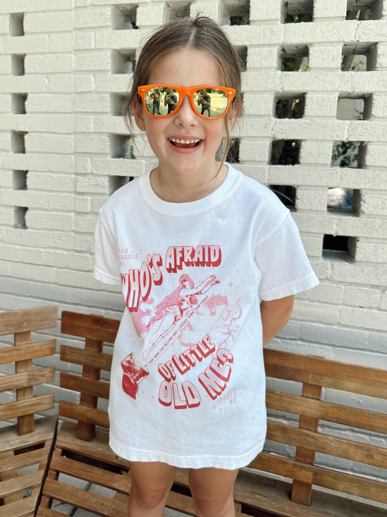 Who's Afraid Of Little Old Me Youth Tee - Girl Tribe Co. Miss Americana Collection