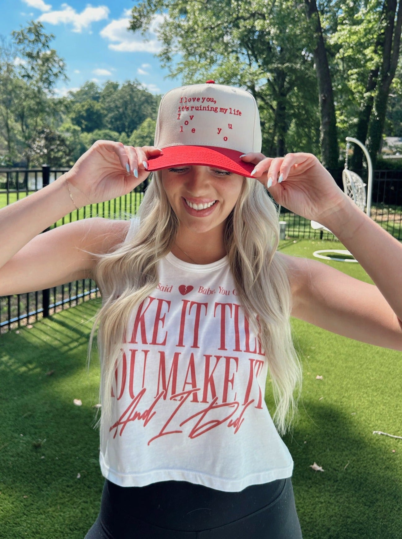 Fake It Till You Make It Tank - Girl Tribe Co. Miss Americana Collection