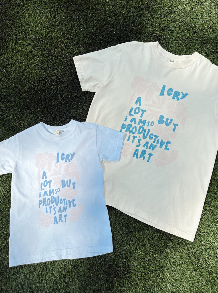 Youth I Cry A Lot Tee - Girl Tribe Co. Miss Americana Collection