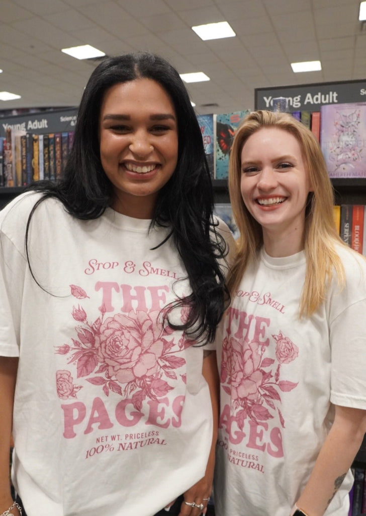 Stop And Smell The Pages Tee - Jolie Reads x Girl Tribe Co.