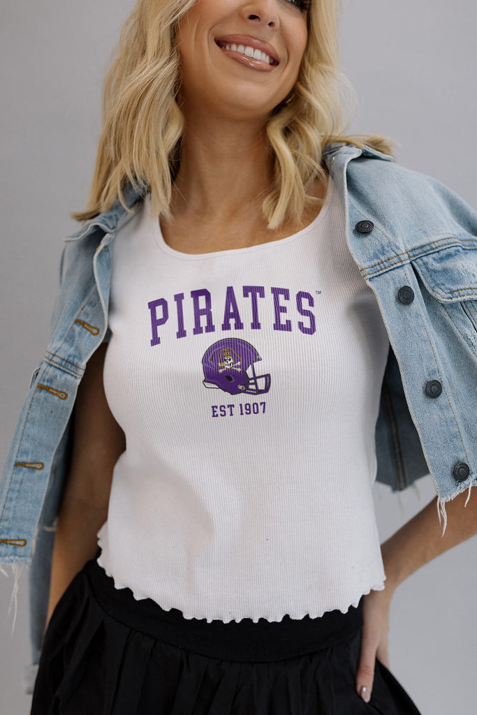 Pirates Helmet Baby Tee- Girl Tribe Co. ECU X Girl Tribe 