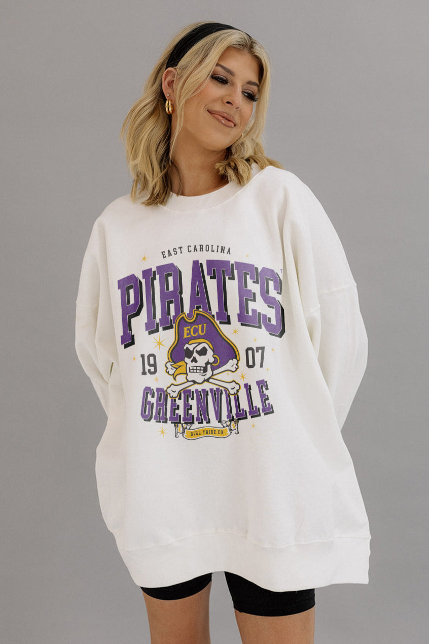 Pirates Sparkle Sweatshirt- Girl Tribe Co. ECU X Girl Tribe 